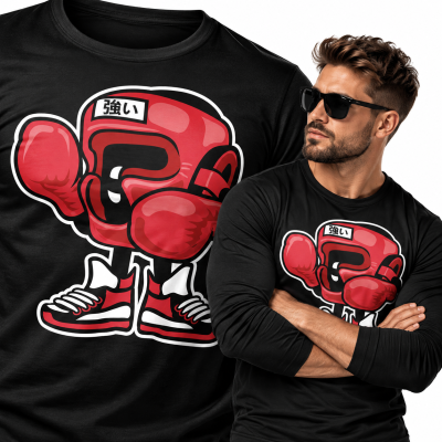 LONGSLEEVE ANIMOWANY   BOXING CHAMPION